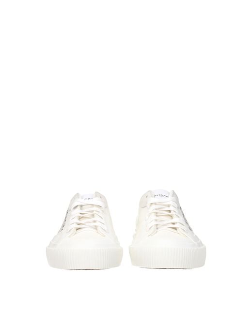 Givenchy White Sneakers Uomo Tessuto/Bianco Sporco for men