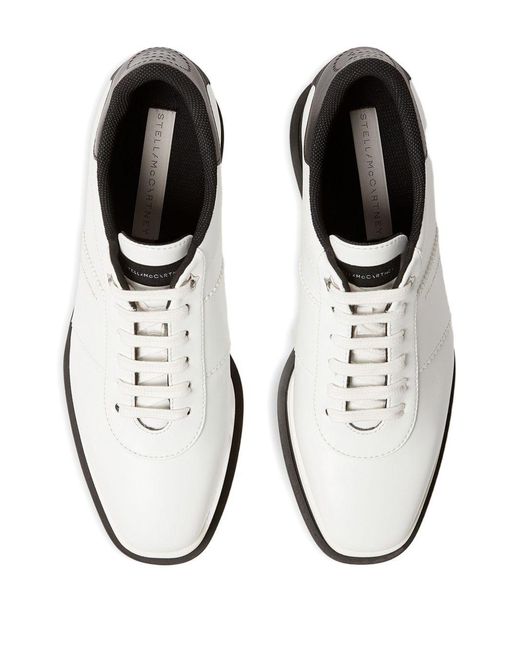 Stella McCartney White Sneak-Elyse Platform Sneakers