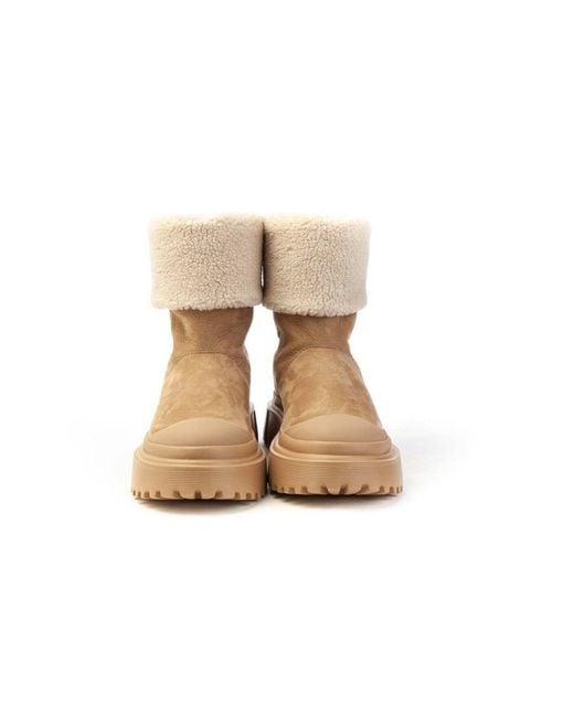 Hogan Natural Stiefel Beige