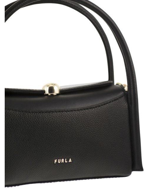 Furla Black Nicole Mini Leather Bag