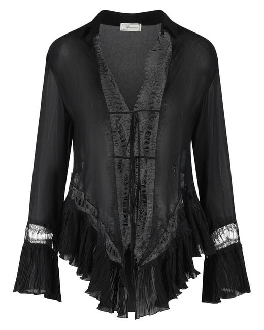 Blumarine Black Viscose Shirt