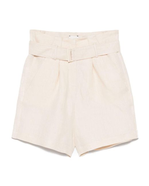 Alysi Natural Leinen -Bermuda -Shorts