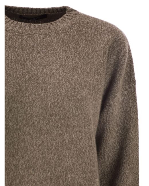 Weekend by Maxmara Brown Sibari Crew Neck Jumper
