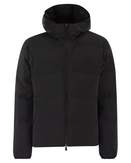 Herno Black New Impact Down Jacket With Hood for men