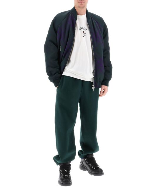Pantalon de survêtement en coton lourd Burberry pour homme en coloris Green