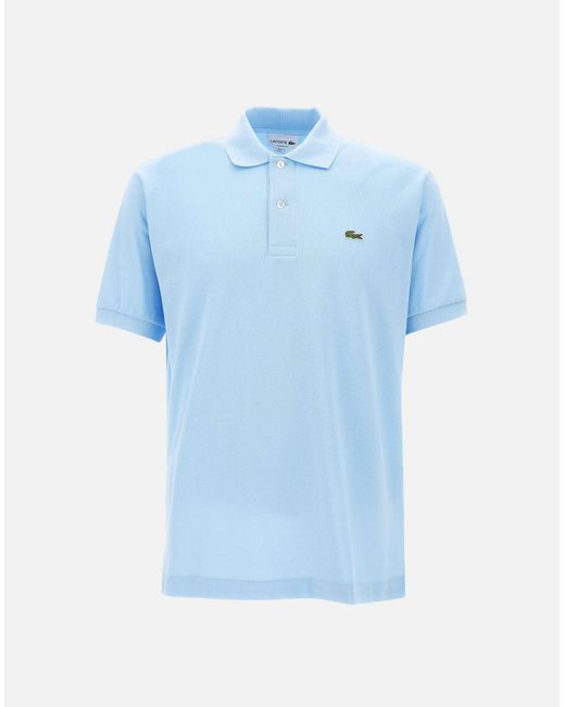 Polo Piquet Di Cotone di Lacoste in Blue da Uomo