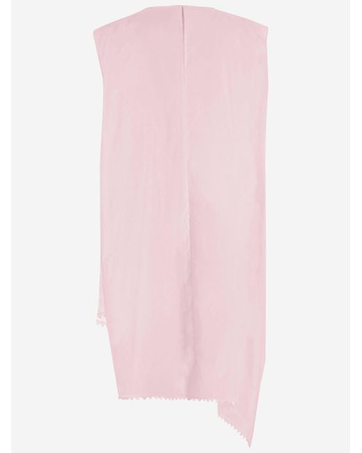 Jacquemus Pink Layered Cotton Dress