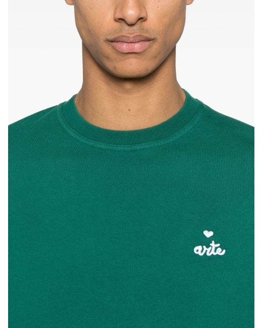 Arte' White Heart Logo T Shirt for men