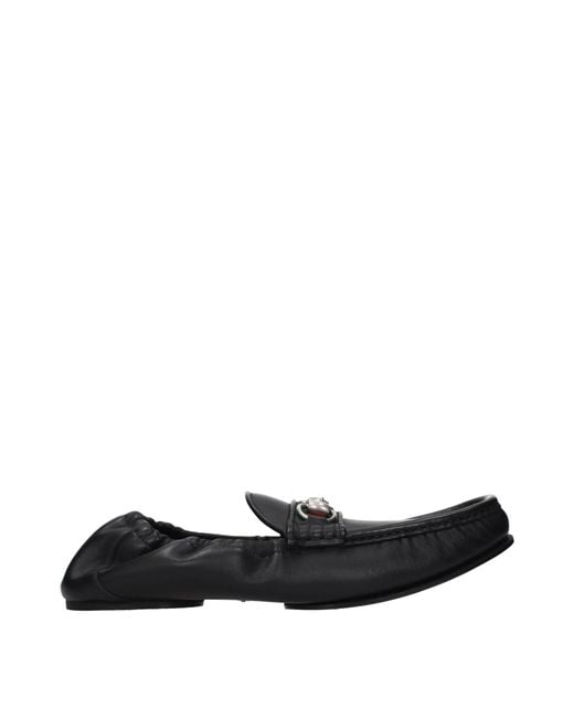 Gucci Black Loafers Leather
