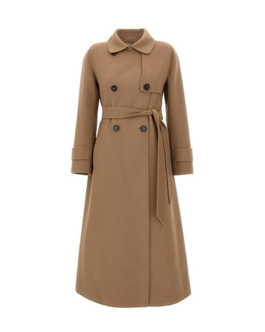 Coats di Max Mara in Natural