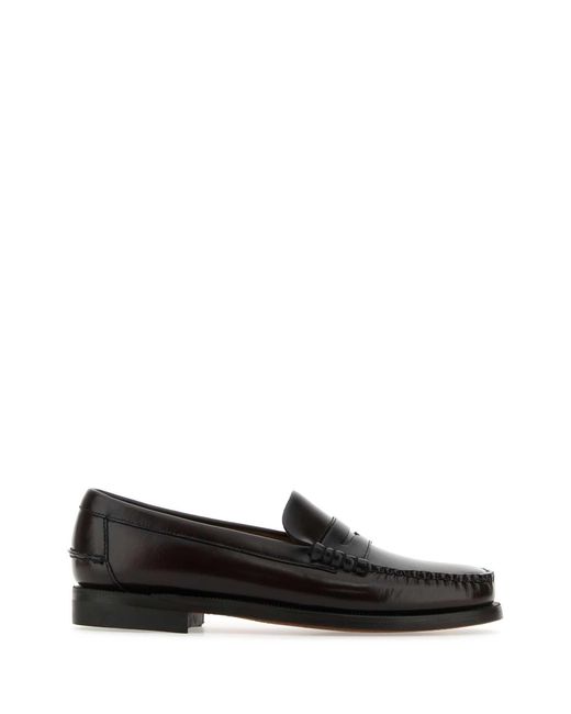 Sebago Black Chocolate Leather Classic Dan Loafers