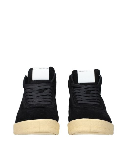 Jil Sander Blue Sneakers Suede