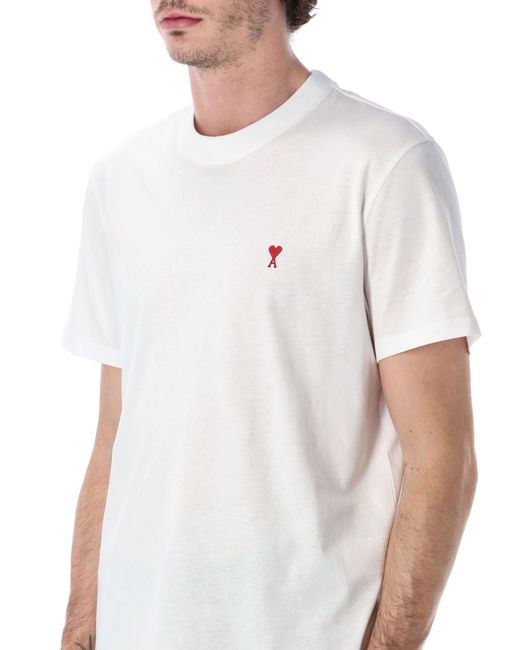 AMI Blue Ami De Coeur T-Shirt for men