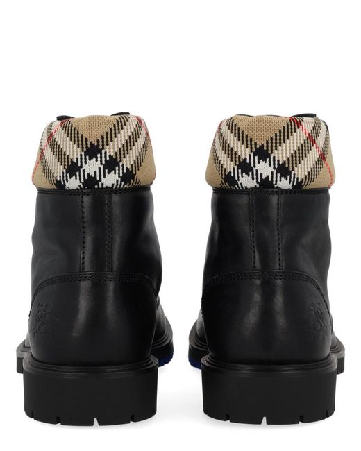Burberry Black "Rogue" Leather Boot for men