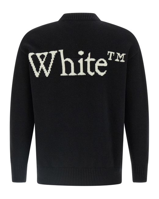 Off-White c/o Virgil Abloh Black 'Bookish Shared Knit' Sweater