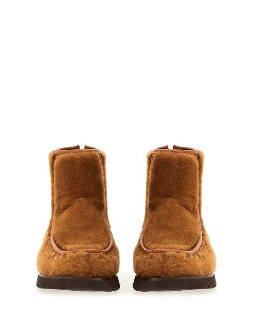 Hereu Brown Zipper Armenta Boot