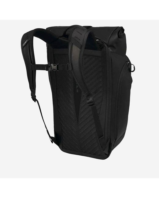 Osprey Black Transporter Roll Top Backpack for men