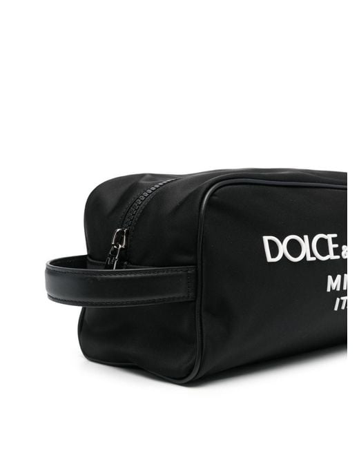 Dolce & Gabbana Black Nylon Beauty Case