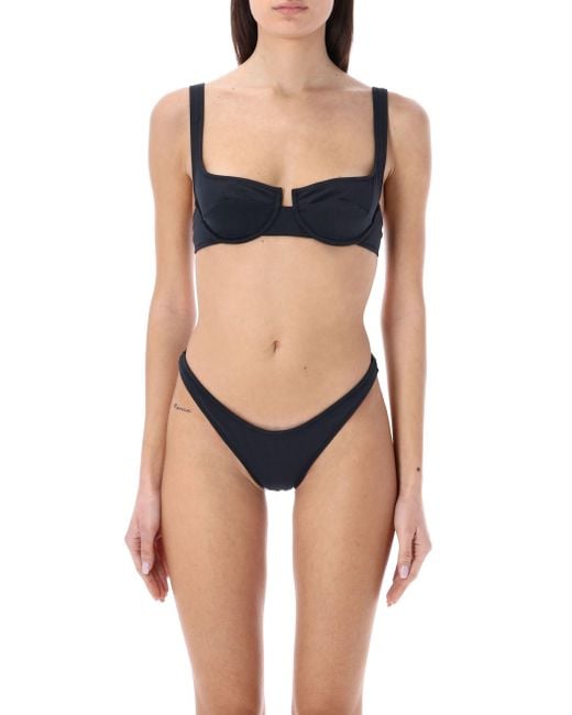 Reina Olga Blue Brigitte Bikini Bottom
