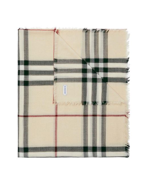 Burberry Multicolor Check Motif Scarf