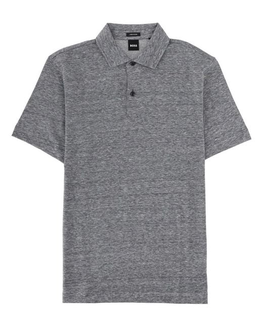 Boss Gray Polo "H Press"