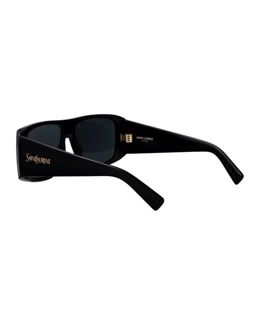 Saint Laurent Black Squared Sunglasses Sl 832 001