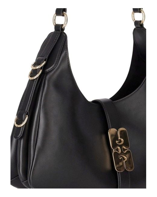 Ganni Black Kat Small Shoulder Bag