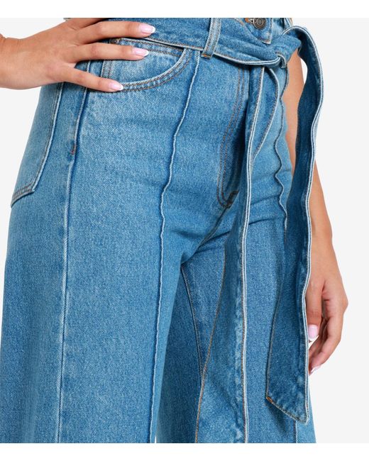 Jeans Mezclilla Mediana MSGM de color Blue