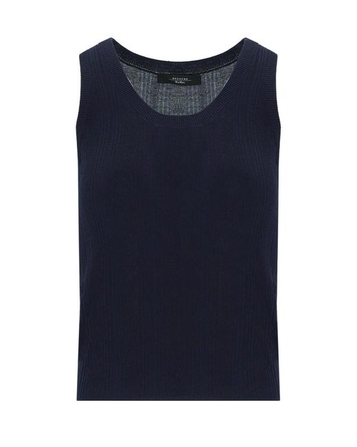 Weekend by Maxmara Blue Cose Top