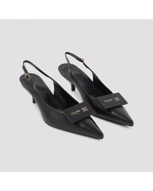 Slingback Céline en coloris Black