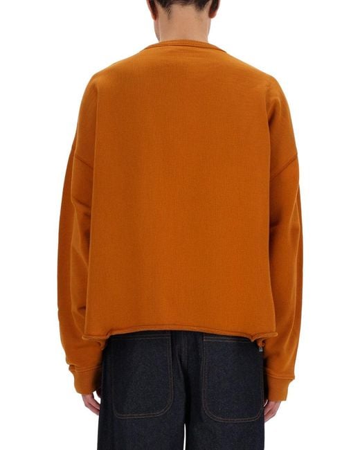 YMC Orange "Studio" Sweatshirt for men