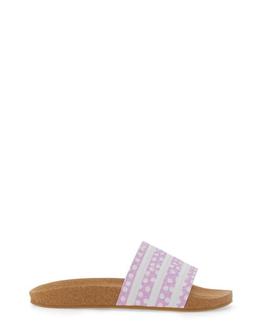 Adidas Originals White Slip On Slipper Adilette for men