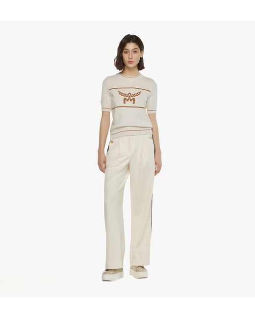 MCM Trousers in White | Lyst