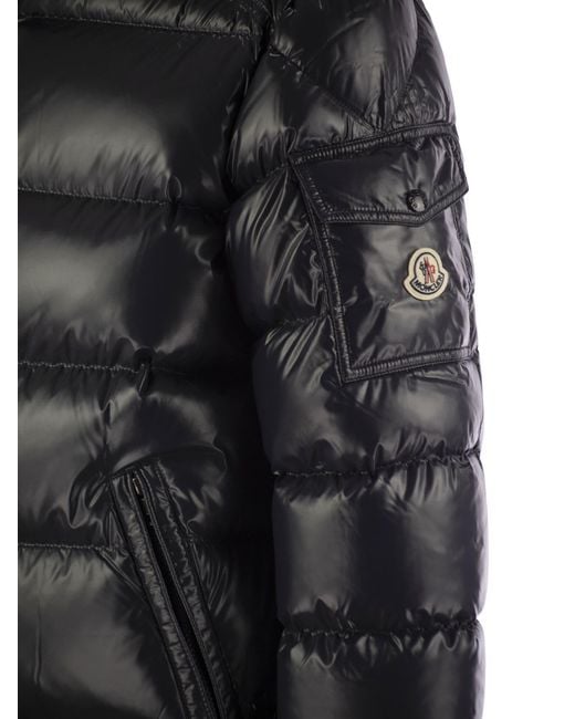 Moncler Maya Short Down Jacket Met Kap in het Black voor heren