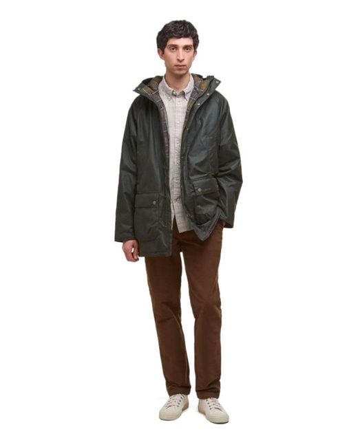 Barbour Green Bedale Wax Parka
