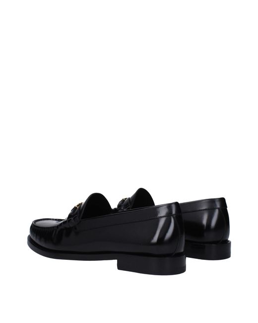 Céline Black Triomphe Moccasins/ Leather