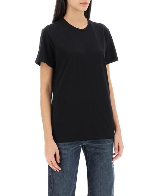 Isabel Marant Vidal Crew Neck T -shirt in het Black