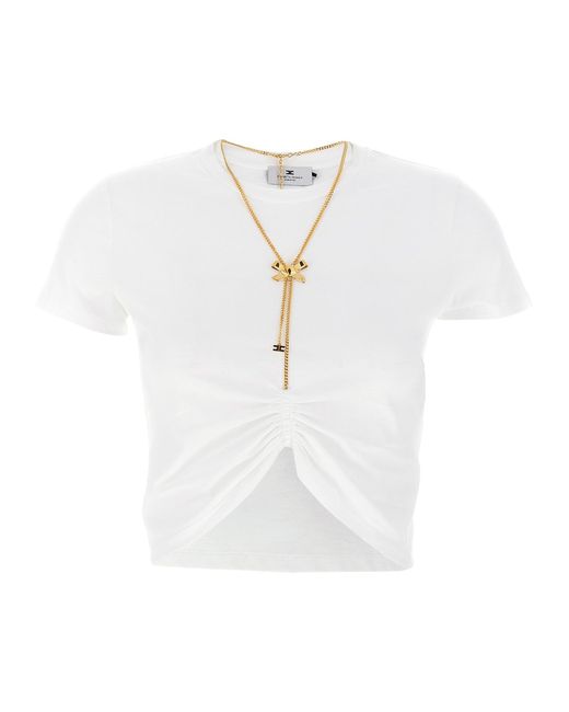Collier T-shirt Elisabetta Franchi en coloris White