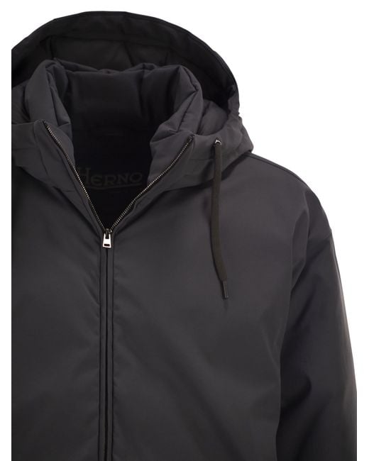 Herno Black Cotton Feel Jacket for men