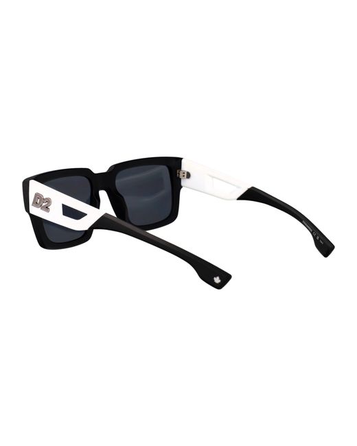 DSquared² Black Squared Sunglasses D2 0143/S 003 for men