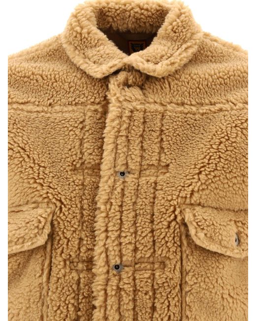 Human Made Brown "Boa" Fleece Jacket for men