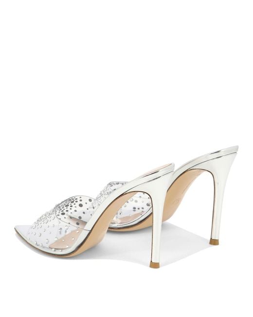 Gianvito Rossi White Prexi Sandals