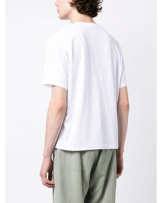 Craig Green White Eyelet-Detail Short-Sleeve T-Shirt for men