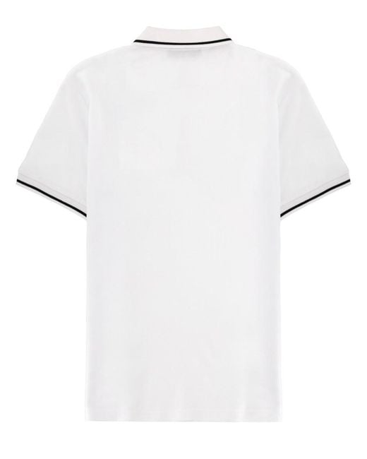 Versace Jeans Couture White Polo Con Logo
