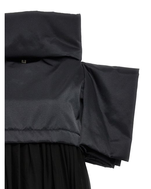 , deux robes matérielles Comme des Garçons en coloris Black