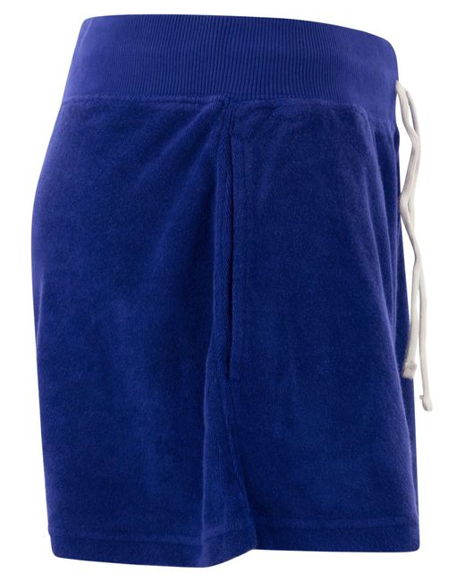 Polo Ralph Lauren Blue Sponge Shorts mit Kordelmesser