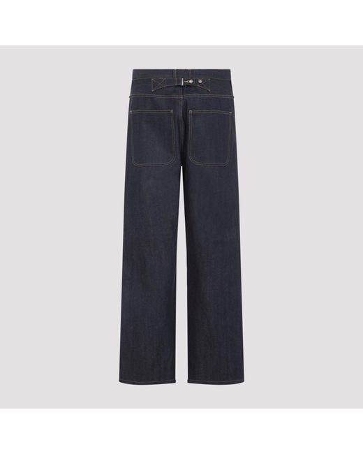 Thom Browne Blue Selvedge Denim Jeans for men