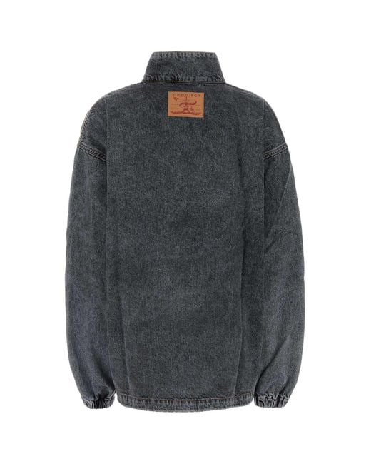 Y. Project Gray Organic Cotton Deconstructed Denim Jacket