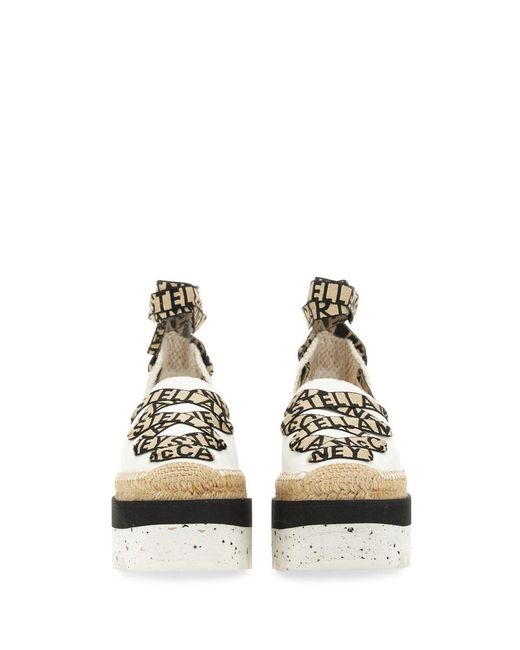 Stella McCartney White Espadrille "Gaia" With Platform