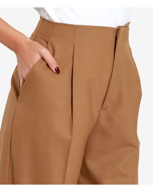Alberta Ferretti Broek Camel in het Brown
